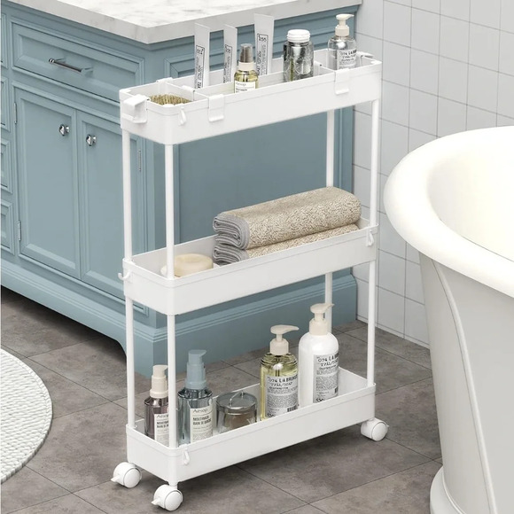 Other - 🆕 SPACELEAD 3 Tier Slim Rolling Utility Cart, White